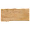 vidaXL Bordplate 80x40x3,8 cm naturlig kant heltre mango