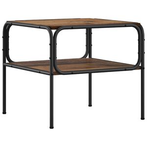 vidaXL Sidetabell Gammelt tre 100 x 50 x 46 cm Konstruert tre