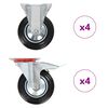 vidaXL Hjul 8 stk 160 mm