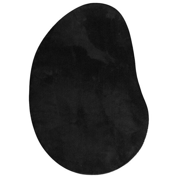 vidaXL Teppe Svart 100 x 200 cm Polyester