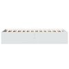 vidaXL Sengeramme hvit 90x190 cm konstruert tre
