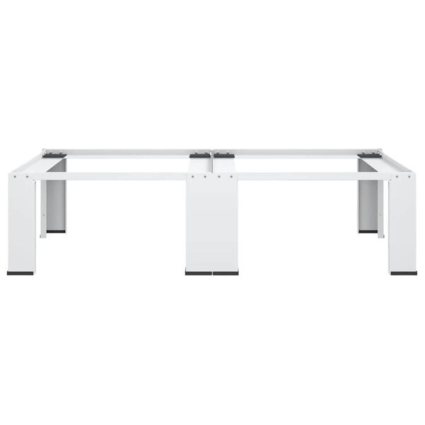 vidaXL Dobbel sokkel til vaskemaskin og t&oslash;rketrommel hvit