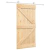 vidaXL Skyved&oslash;r Naturlig og Hvit 100 x 210 cm Heltre furu