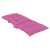 vidaXL Stolputer h&oslash;y ryggst&oslash;tte 6 stk rosa 120x50x7 cm stoff