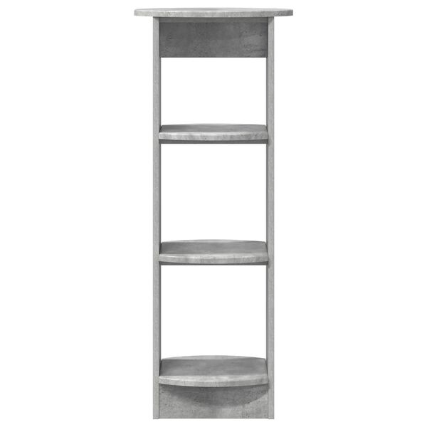 vidaXL Sideskap BetongGr&aring; 40 x 40 x 100 cm Konstruert tre