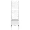 vidaXL Plantekasse med espalier hvit 40x40x142 cm PP
