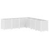 vidaXL Plantekasse hvit 160x160x53 cm PP