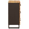 vidaXL Oppbevaringssideboard Brun 60 x 33 x 75 cm Massiv mango tre