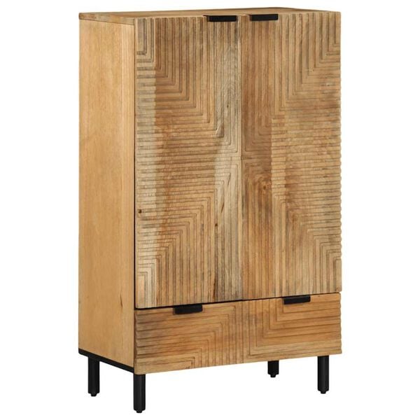 vidaXL Highboard brun 60x33x100 cm heltre mango