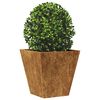 vidaXL Hageplanter 2 stk 30x30x30 cm oksidert stål