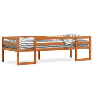 vidaXL Sengeramme for barn voksbrun 80x200 cm heltre furu