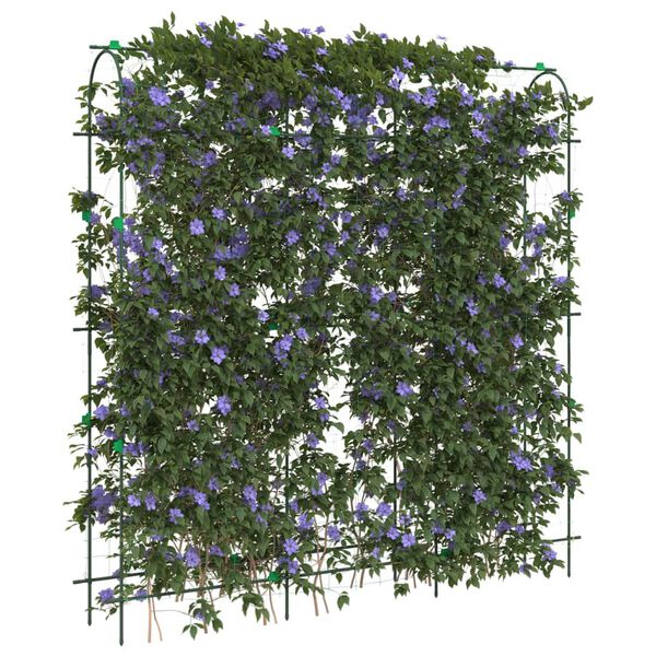 vidaXL Hageespalier for klatreplanter 3 stk U-ramme st&aring;l
