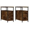 vidaXL Nattbord 2 stk r&oslash;kt eik 30x60x60 cm konstruert tre
