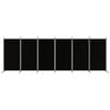 vidaXL Romdeler med 6 paneler svart 520x180 cm stoff