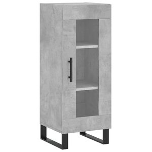 vidaXL Skjenk betonggr&aring; 34,5x34x90 cm konstruert tre