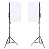 vidaXL Fotostudiosett med lyssett og bakgrunn