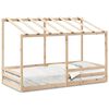 vidaXL Barneseng med tak hvit 80x200 cm heltre furu