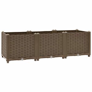 vidaXL hevet bed 120x40x38 cm polypropylen