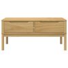 vidaXL Salongbord FLORO voksbrun 99x55,5x45 cm heltre furu