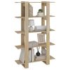 vidaXL Bokhylle/romdeler sonoma eik 100x30x160 cm