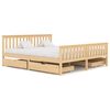 vidaXL Sengeramme med 4 skuffer heltre furu 180x200 cm