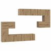 vidaXL TV Enheter 4 pcs Artisan Eik Konstruert tre