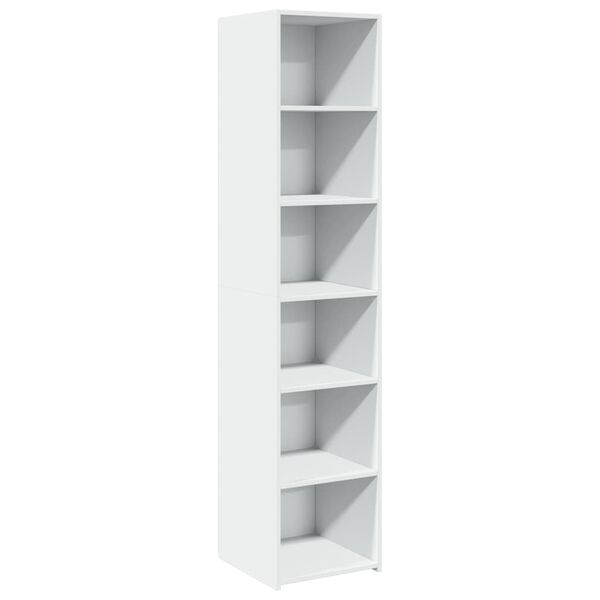 vidaXL Highboard hvit 40x41x185 cm konstruert tre