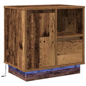 vidaXL Nattbordskap Gammelt tre 50 x 34,5 x 50 cm. Konstruert tre