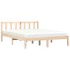 vidaXL Sengestamme Naturlig 152 x 203 cm Massiv furu