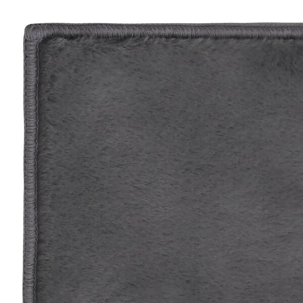 vidaXL Teppe kunstig kaninskinn 180x270 cm antrasitt