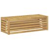 vidaXL Utend&oslash;rs Krakk Benk Hvit 115 x 43 x 37 cm Solid akasietre