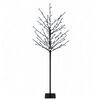 vidaXL LED-ball juletre Svart 18 x 18 x 120 cm St&aring;l 150 LED-lys