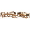 vidaXL Utend&oslash;rs sofa-sett 7 pcs Naturlig Solid akasietre