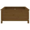 vidaXL Plantekasse honningbrun 82,5x82,5x39 cm heltre furu