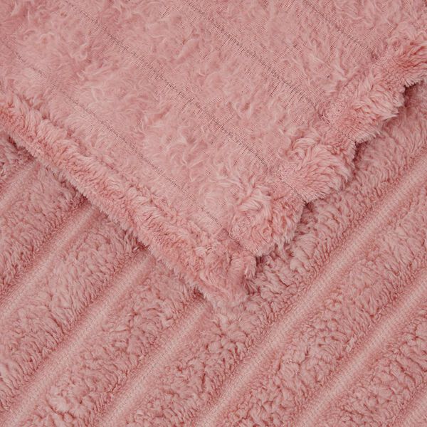 vidaXL Kastteppe Rosa 150 x 130 cm Fleece