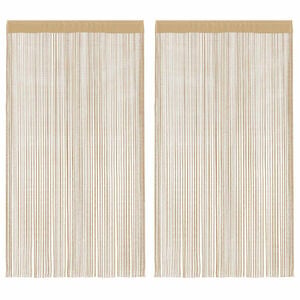 vidaXL Tr&aring;dgardiner 2 stk 100x250 cm beige