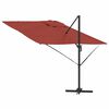 vidaXL Roma parasol Rød 286 x 285 x 265 cm Polyester og aluminium