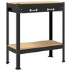 vidaXL Arbeidsbenk Svart 80 x 40 x 91 cm Ingeni&oslash;rtre og metall