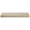 vidaXL Flytende vegghyller 2 stk eik 60x23,5x3,8 cm MDF