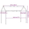 vidaXL Tak for barneseng 207x95,5x159 cm heltre furu