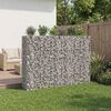 vidaXL Gabion hevet seng 3 pcs s&oslash;lv 250 x 50 x 150 cm Galvanisert St&aring;l