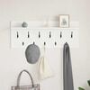 vidaXL Vegghengt kleshenger Hvit 100 x 40 x 12 cm Konstruert tre