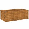 vidaXL H&oslash;ybed til hage 100x50x36 cm cortenst&aring;l