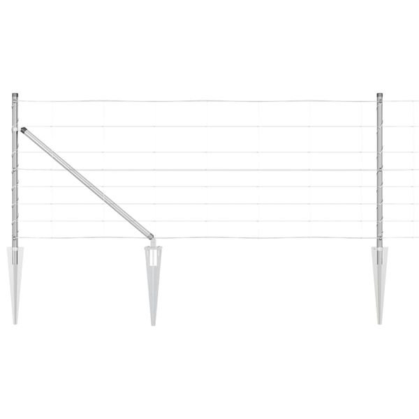 vidaXL Gjerdep&aring;le Galvanisert 100 x 0,8 m St&aring;l