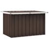 vidaXL Oppbevaringsboks for hagen brun 109x67x65 cm