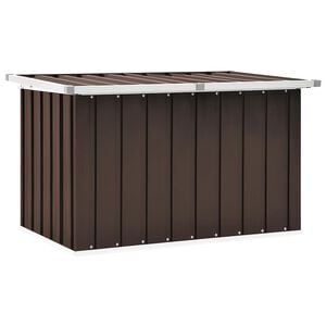 vidaXL Oppbevaringsboks for hagen brun 109x67x65 cm