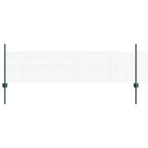 vidaXL Sveiset tr&aring;dgjerde med stolper 50 x 0,5 m PVC-belagt st&aring;l Gr&oslash;nn
