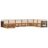 vidaXL Utend&oslash;rs sofa-sett 8 pcs Naturlig