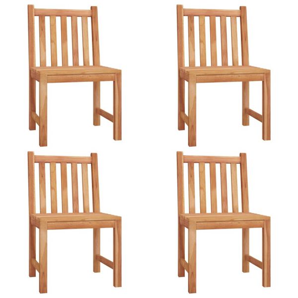 vidaXL Hagespisegruppe 5 deler heltre teak