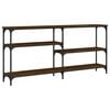 vidaXL Konsollbord brun eik 160x29x75 cm konstruert tre